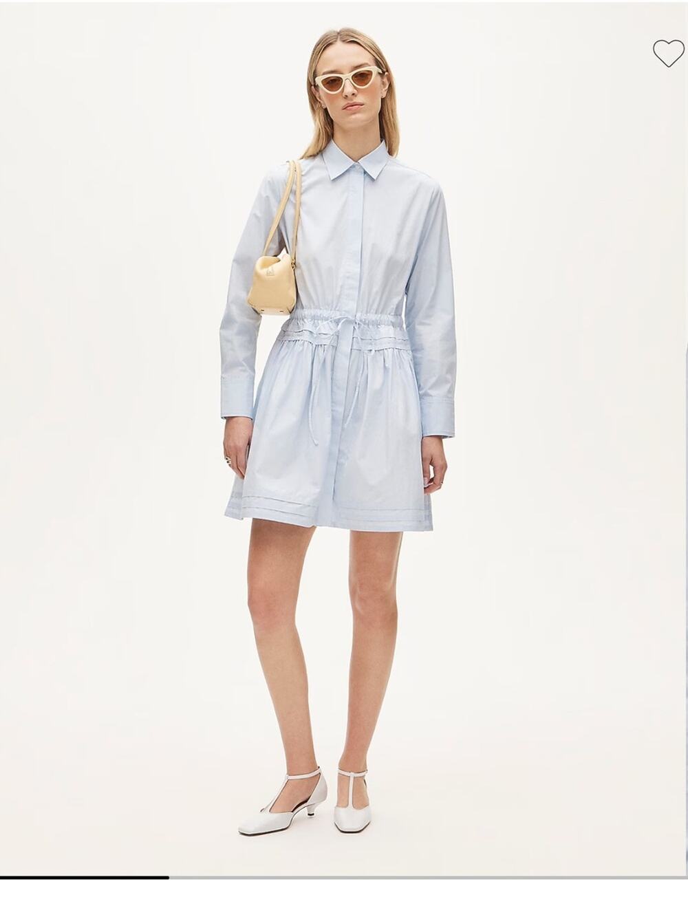 J.Crew Elena Mini Shirt-Dress in Cotton Poplin